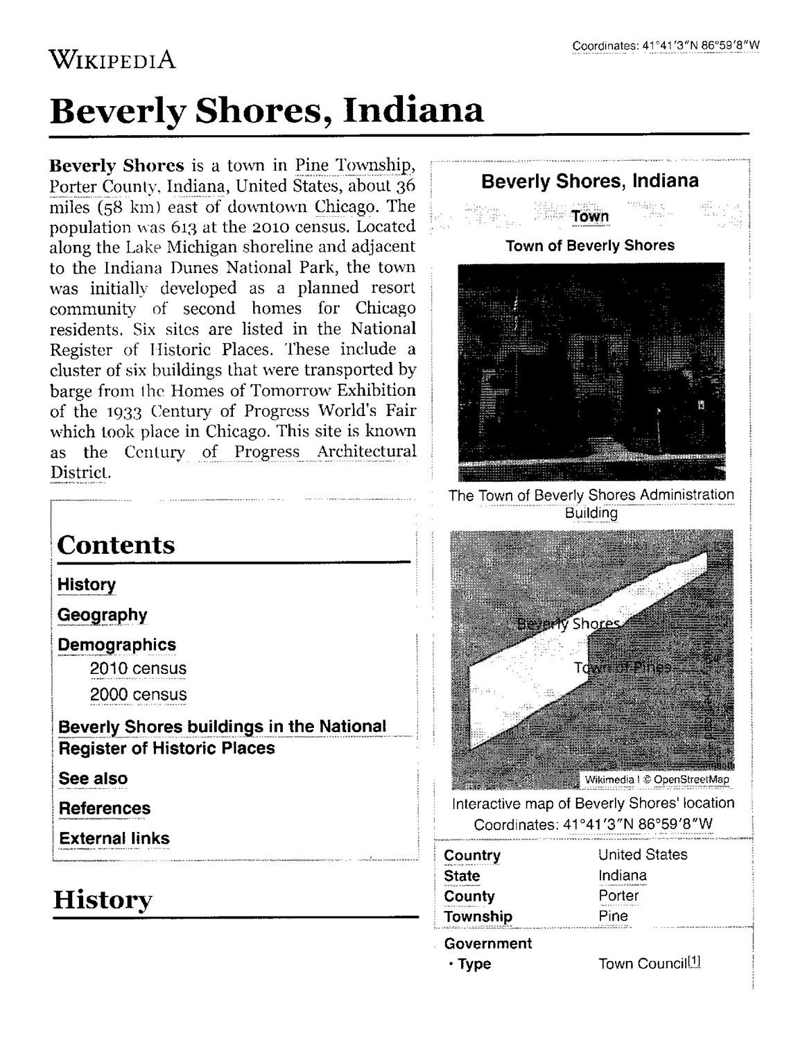 Beverly Shores-History-Page-1